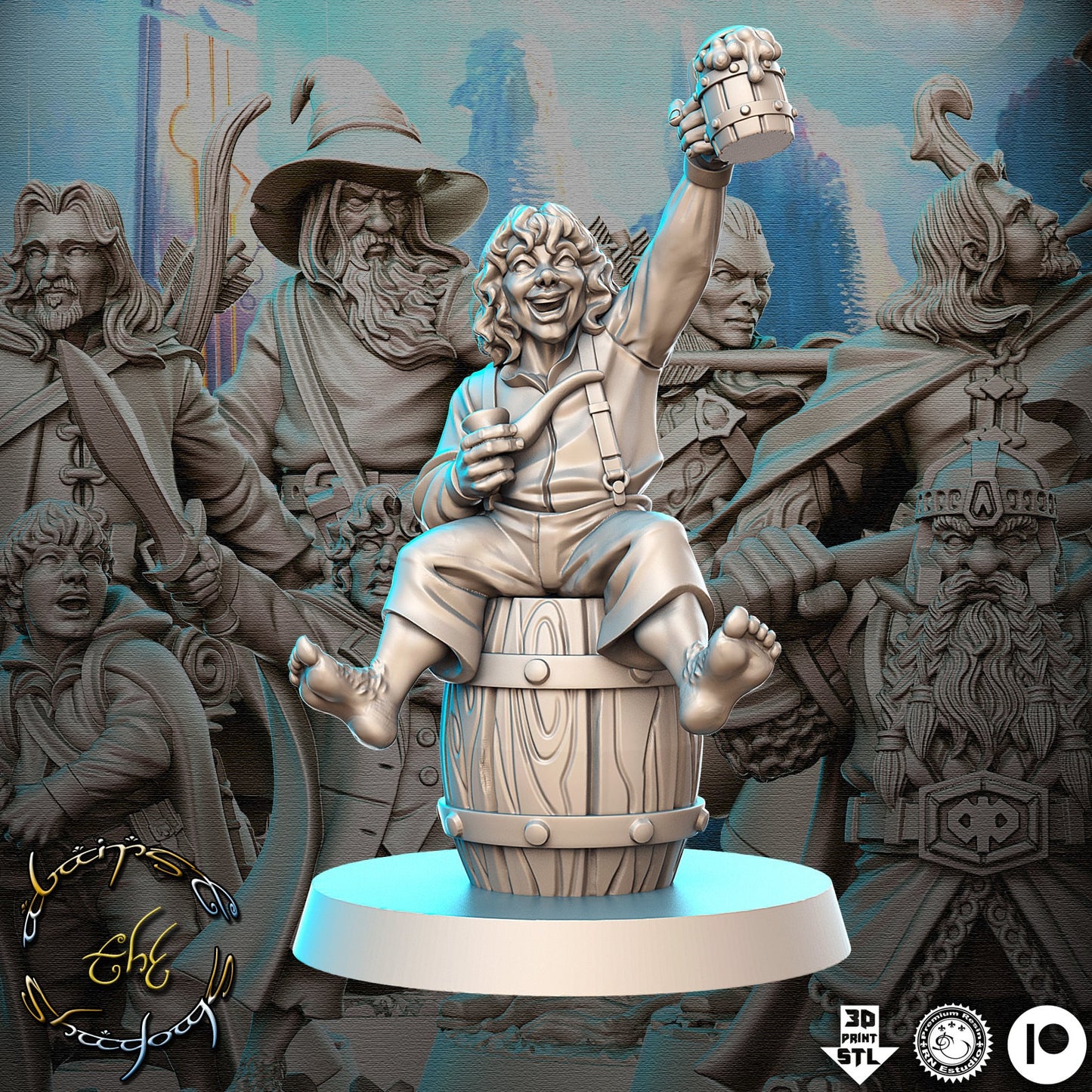 Pip - 3D Printed Miniature - Fantasy Miniature -Tabletop  Miniature - resin miniature - D&D - RN Estudio