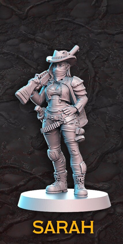 Sarah - 3D Printed Miniature - Fantasy Miniature -Tabletop  Miniature - resin miniature - D&D - RN Estudio