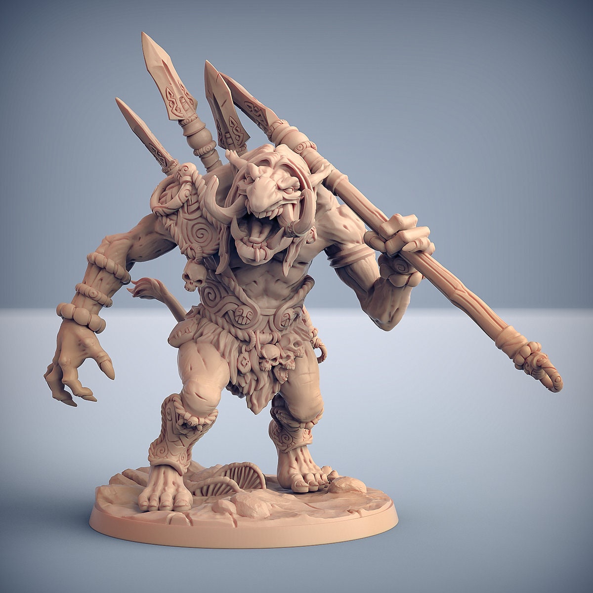 Troll Hunters - Tabletop  miniature - Fantasy - 32mm - D&D  Resin Miniature - Artisan Guild DnD