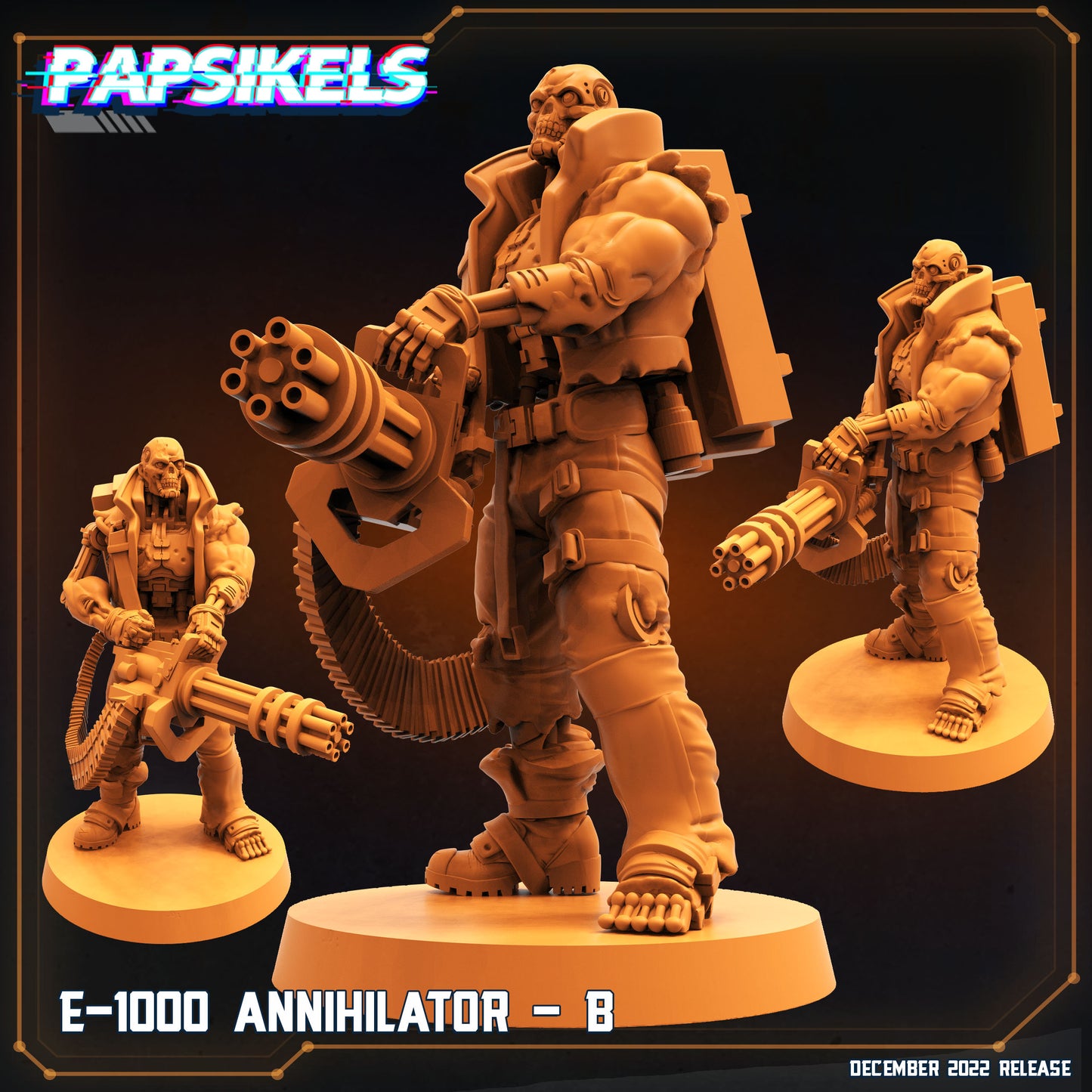 E-1000 Annhilators -  Resin Miniature - Tabletop  miniature - Fantasy Miniature - 32mm - D&D -  Sci-fi Miniature - Papsikel