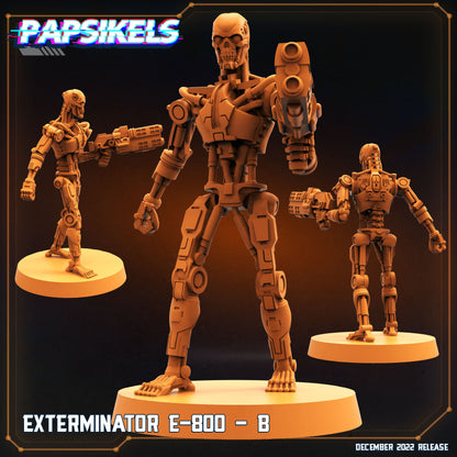 E-800 exterminators -  Resin Miniature - Tabletop  miniature - Fantasy Miniature - 32mm - D&D -  Sci-fi Miniature - Papsikel