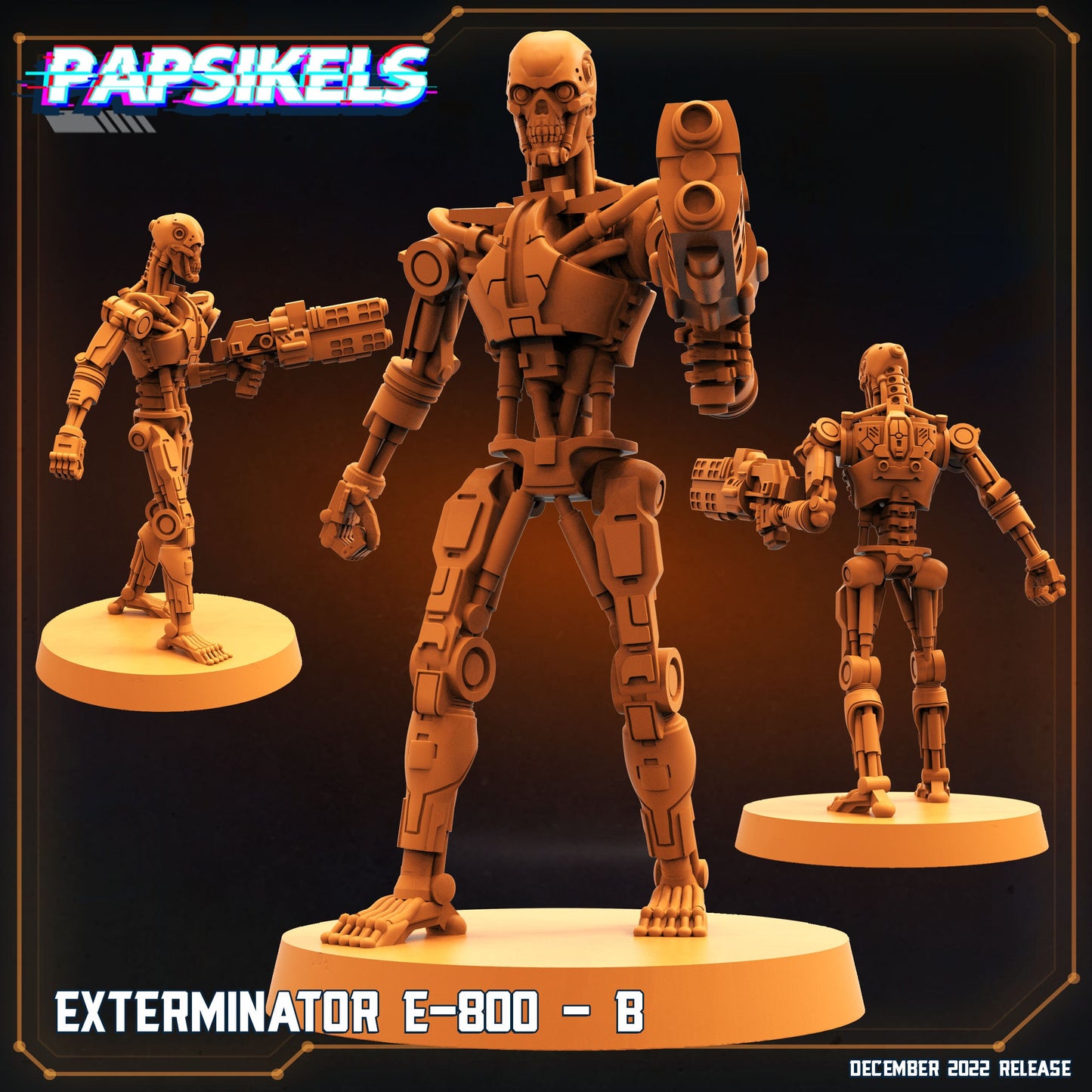 E-800 exterminators - Resin Miniature - Tabletop miniature - Fantasy Miniature - 32mm - D&D - Sci-fi Miniature - Papsikel
