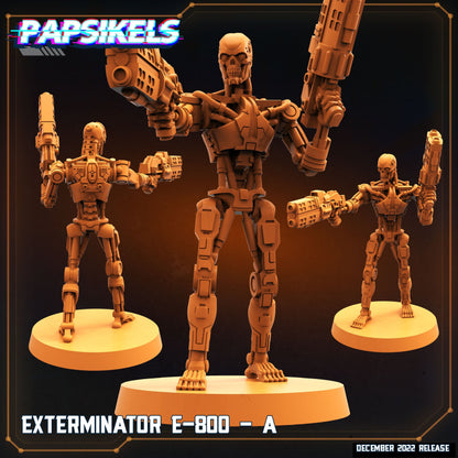 E-800 exterminators -  Resin Miniature - Tabletop  miniature - Fantasy Miniature - 32mm - D&D -  Sci-fi Miniature - Papsikel