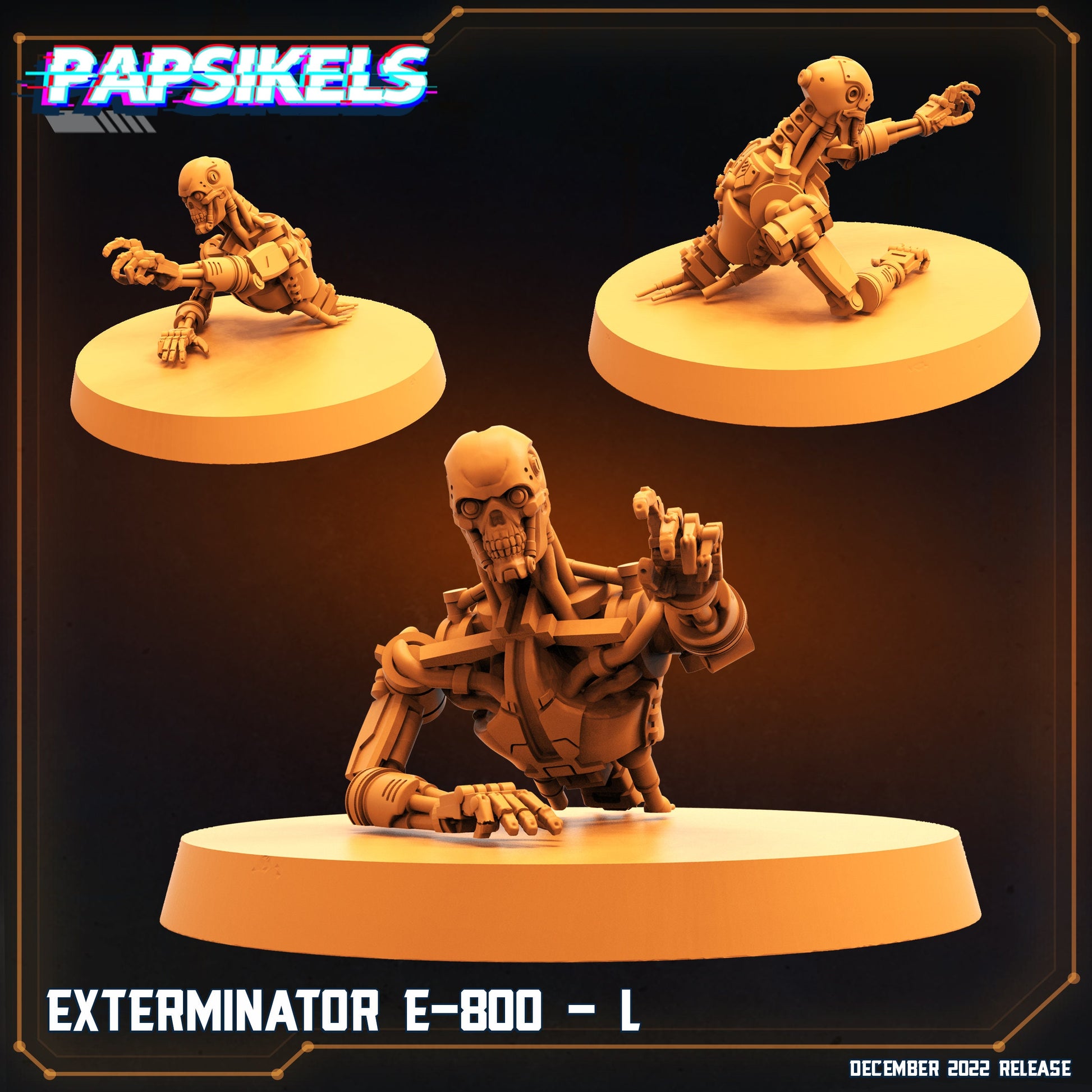 E-800 Exterminator II - Resin Miniature - Tabletop miniature - Fantasy Miniature - 32mm - D&D - Sci-fi Miniature - Papsikel