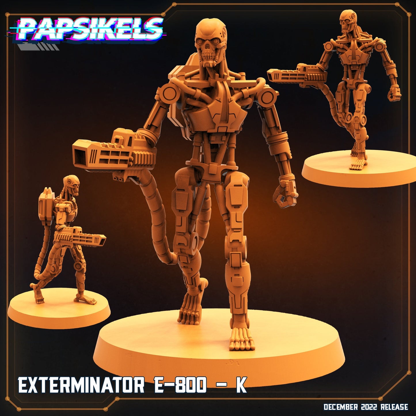 E-800 Exterminator II -  Resin Miniature - Tabletop  miniature - Fantasy Miniature - 32mm - D&D -  Sci-fi Miniature - Papsikel