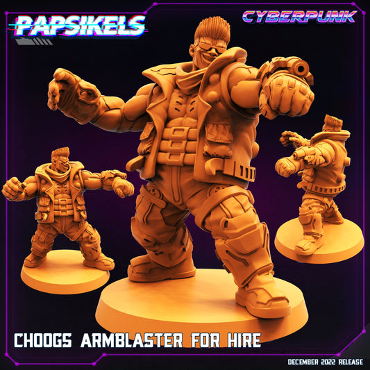 Choogs Armblaster - Resin Miniature - Tabletop miniature - Fantasy Miniature - 32mm - D&D - Sci-fi Miniature - Papsikel
