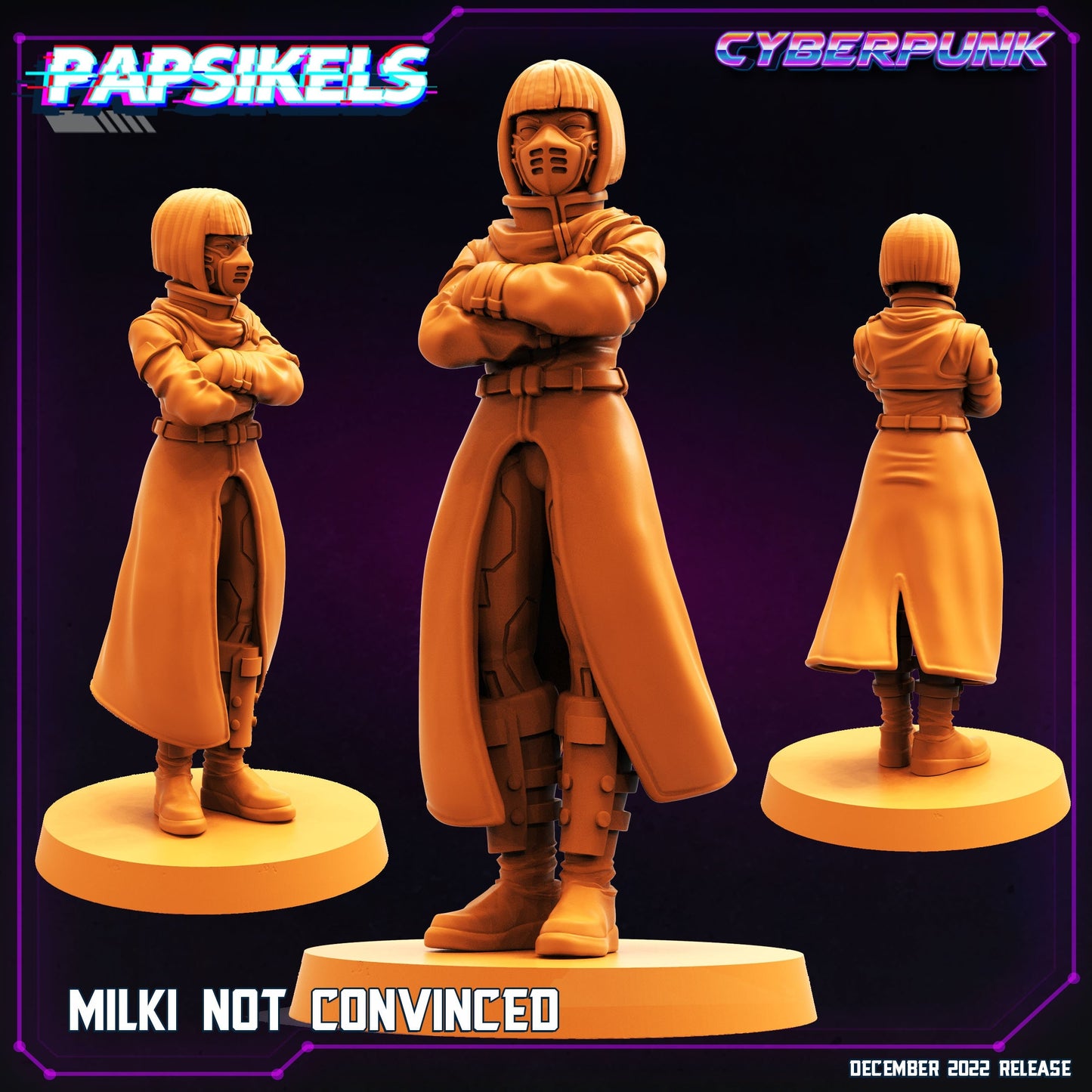 Milki not convinced -  Resin Miniature - Tabletop  miniature - Fantasy Miniature - 32mm - D&D -  Sci-fi Miniature - Papsikel