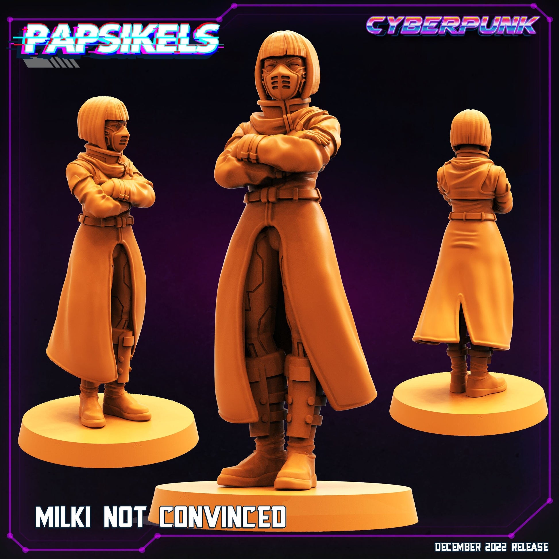 Milki not convinced - Resin Miniature - Tabletop miniature - Fantasy Miniature - 32mm - D&D - Sci-fi Miniature - Papsikel