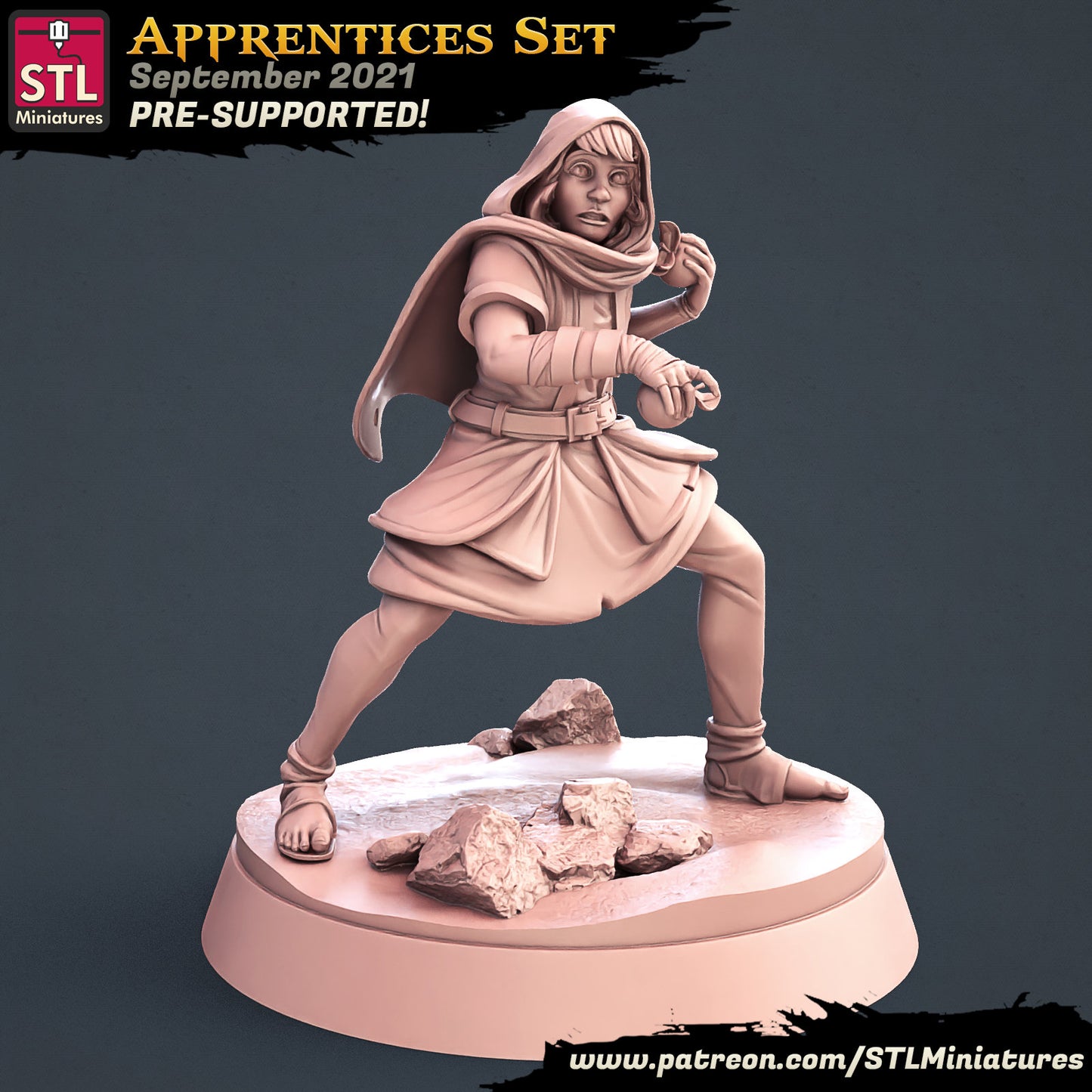 Apprentice Thief - Tabletop  miniature - Fantasy - 32mm - D&D  Resin Miniature