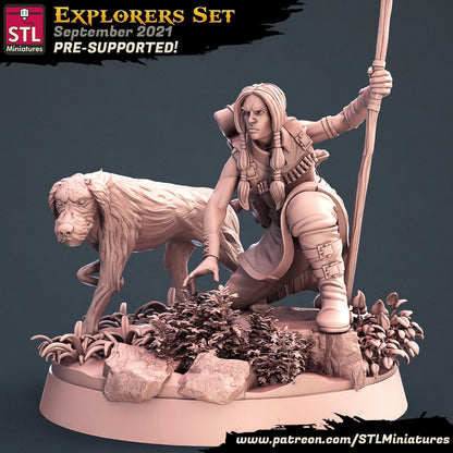 Explorers - Tabletop  miniature - Fantasy - 32mm - D&D  Resin Miniature DnD