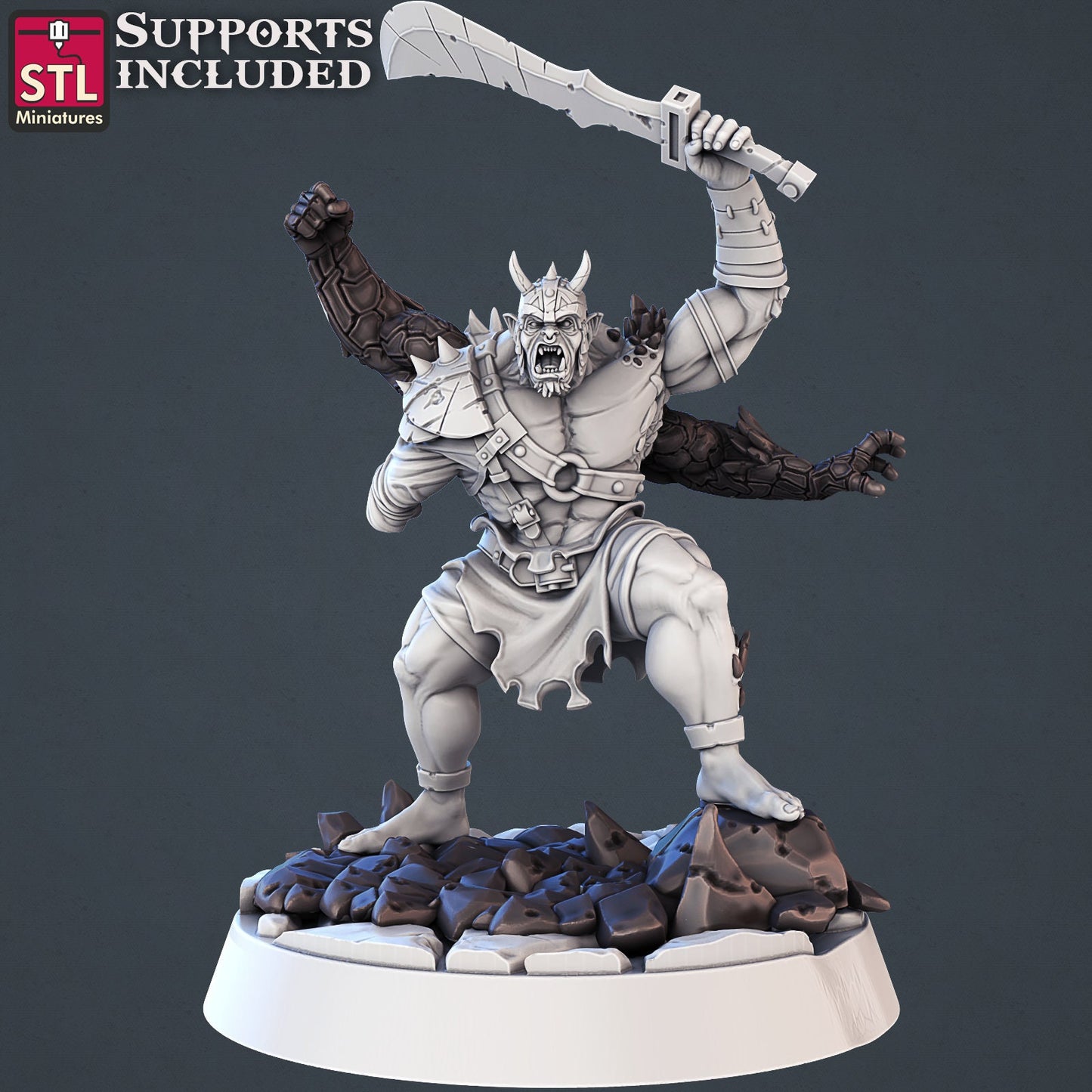 Genasi - Tabletop  miniature - Fantasy - 32mm - D&D  Resin Miniature