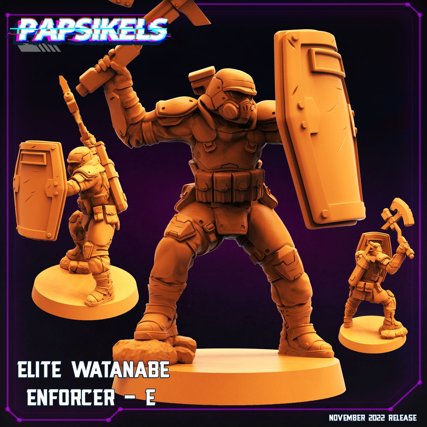 Elite Watanabe A - Resin Miniature - Tabletop miniature - Fantasy Miniature - 32mm - D&D Sci-fi Miniature - Papsikel