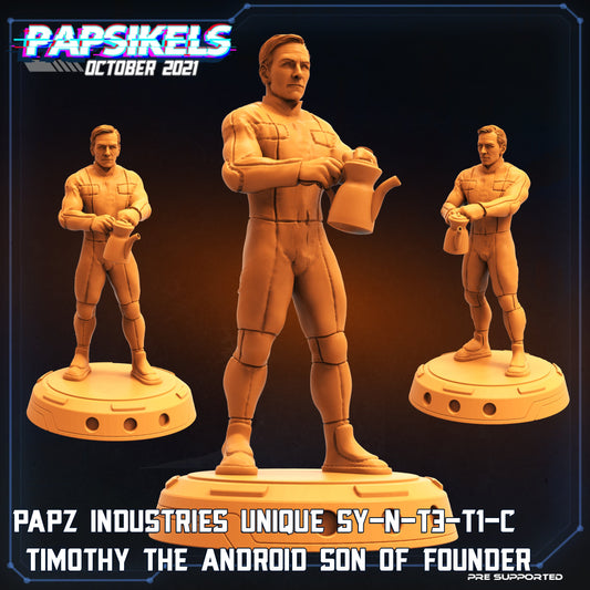 Papz Industrie Timoth -  Resin Miniature - Tabletop  miniature - Fantasy Miniature - 32mm - D&D -  Sci-fi Miniature- Papsikel