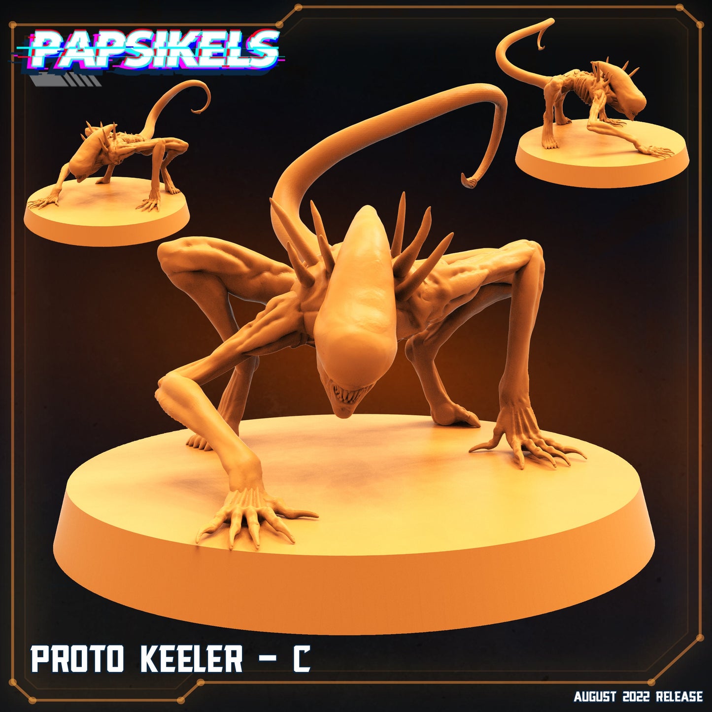 Proto Keelers - Resin Miniature - Tabletop miniature - Fantasy Miniature - 32mm - D&D - Sci-fi Miniature - Papsikel
