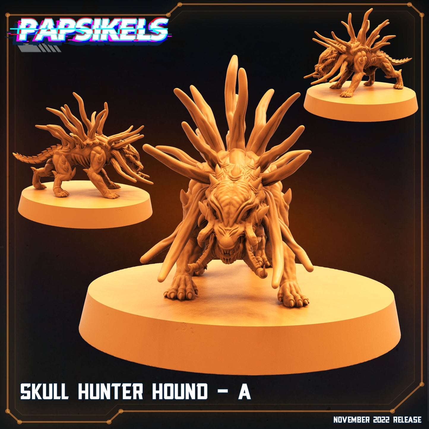 Skull Hunters - Resin Miniature - Tabletop miniature - Fantasy Miniature - 32mm - D&D - Sci-fi Miniature- Papsikel