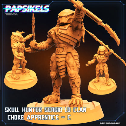 Skull Hunters Sergio Clan - Resin Miniature - Tabletop miniature - Fantasy Miniature - 32mm - D&D - Sci-fi Miniature - Papsikel