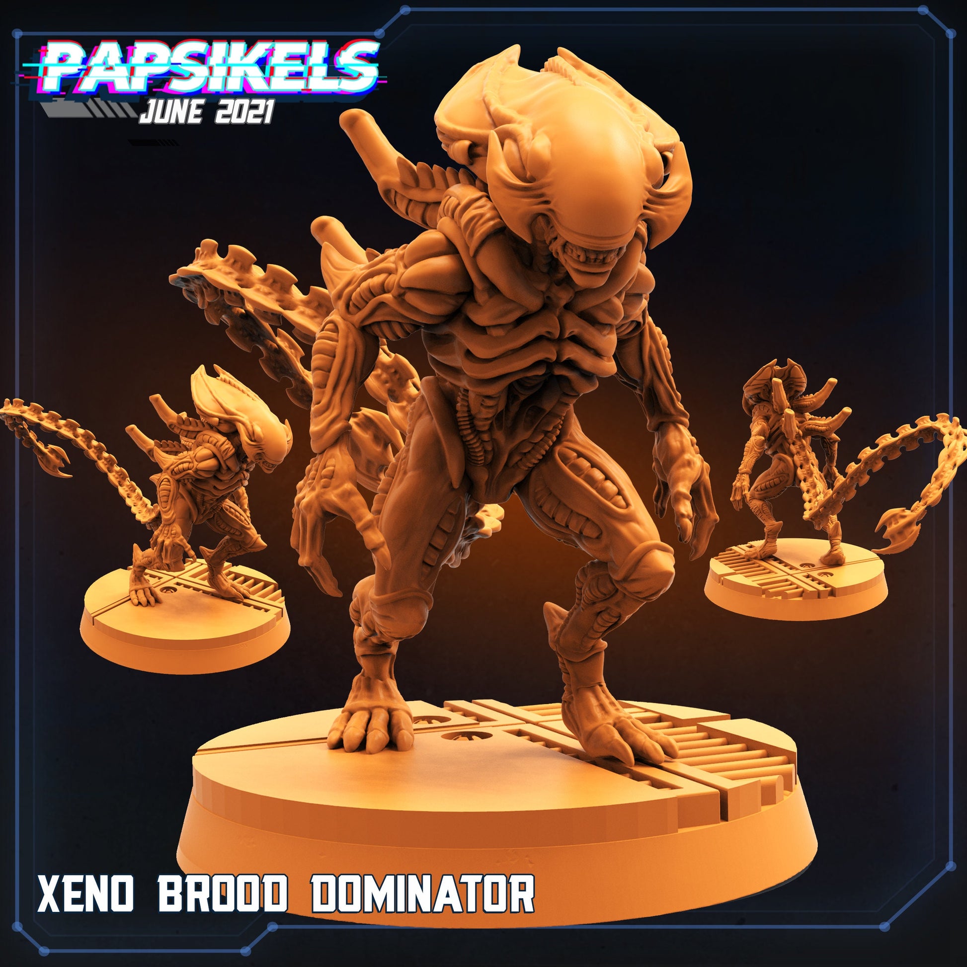 Xeno Broods - Resin Miniature - Tabletop miniature - Fantasy Miniature - 32mm - D&D - Sci-fi Miniature - Papsikel