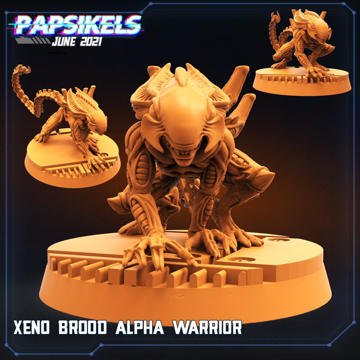 Xeno Broods - Resin Miniature - Tabletop miniature - Fantasy Miniature - 32mm - D&D - Sci-fi Miniature - Papsikel