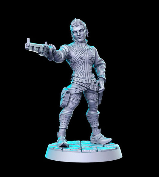 Balthier - 3D Printed Miniature - Fantasy Miniature - Tabletop Miniature - D&D - RN Estudio