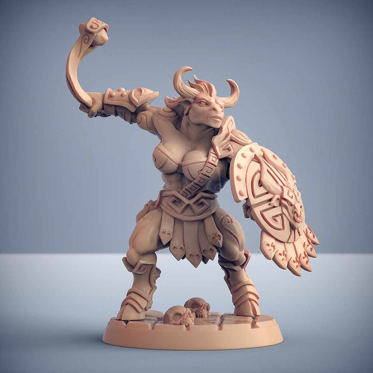 Minocs - Tabletop miniature - Fantasy - 32mm - D&D Resin Miniature - Artisan Guild DnD