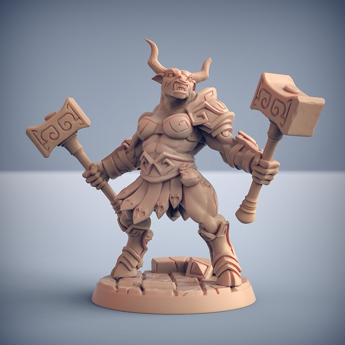 Minocs - Tabletop  miniature - Fantasy - 32mm - D&D  Resin Miniature - Artisan Guild