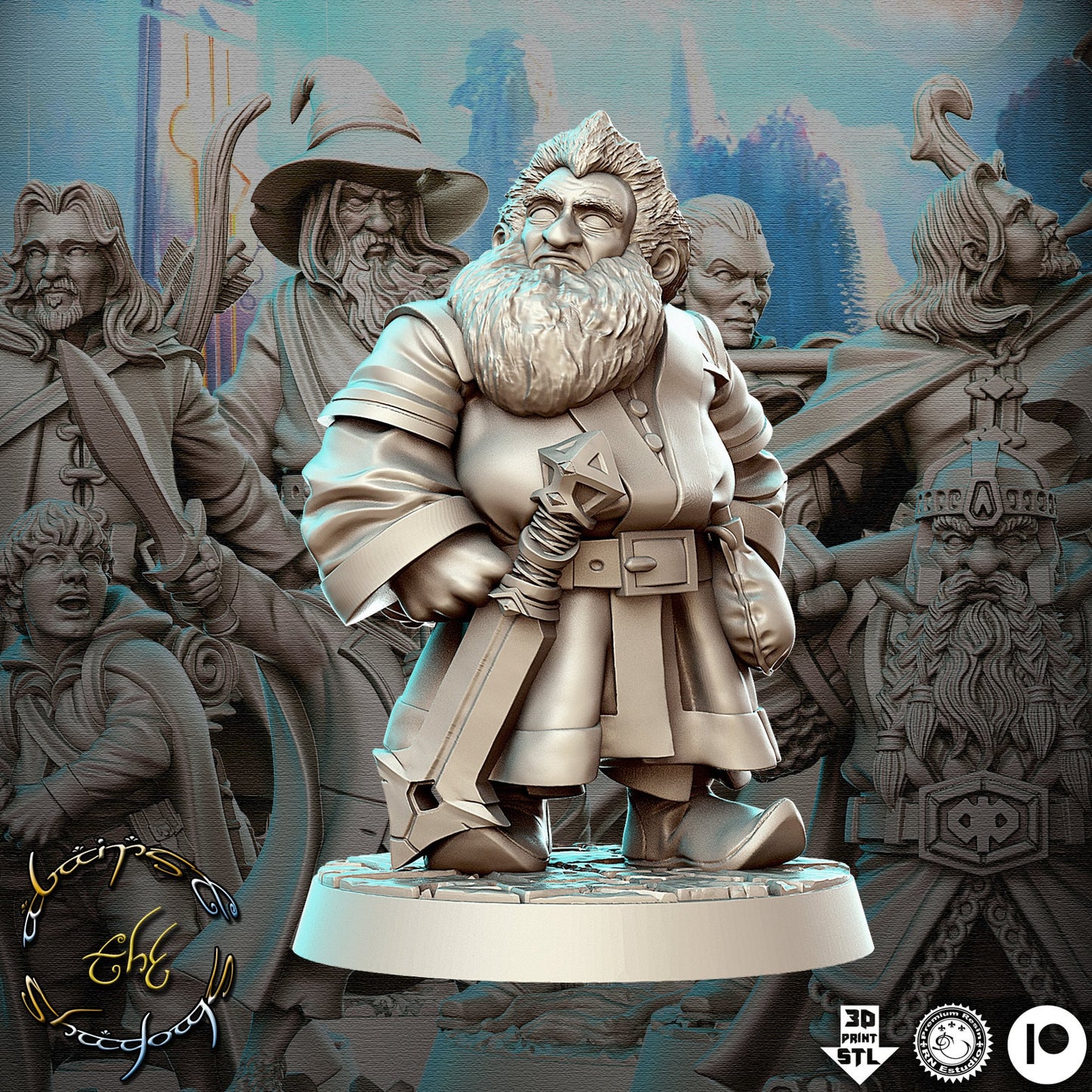 Limba - 3D Printed Miniature - Fantasy Miniature -Tabletop  Miniature - resin miniature - D&D - RN Estudio