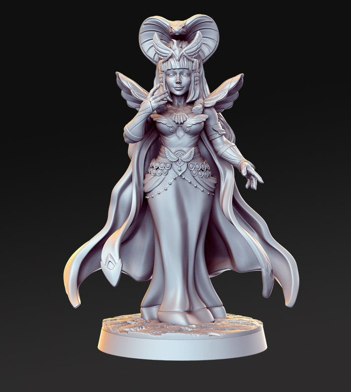 Meritamun - 3D Printed Miniature - Fantasy Miniature -Tabletop  Miniature - resin miniature - D&D - RN Estudio