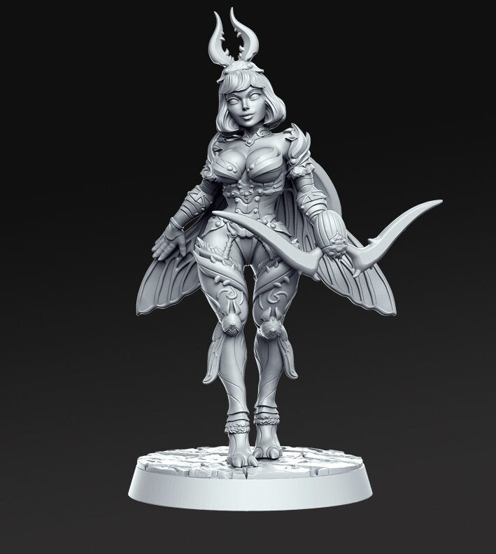 Mina - 3D Printed Miniature - Fantasy Miniature -Tabletop  Miniature - resin miniature - D&D - RN Estudio