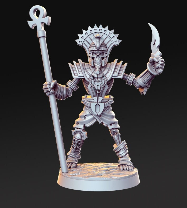 Mummy with dagger - 3D Printed Miniature - Fantasy Miniature -Tabletop  Miniature - resin miniature - D&D - RN Estudio