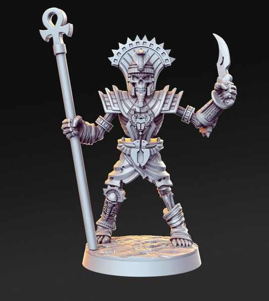 Mummy with dagger - 3D Printed Miniature - Fantasy Miniature -Tabletop  Miniature - resin miniature - D&D - RN Estudio