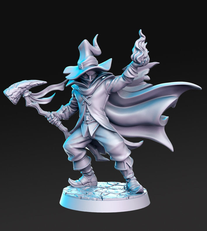 Nevin - 3D Printed Miniature - Fantasy Miniature -Tabletop  Miniature - resin miniature - D&D - RN Estudio