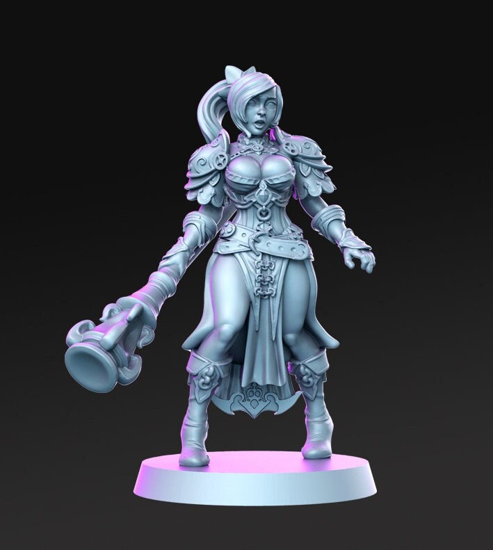 Ruby - 3D Printed Miniature - Fantasy Miniature -Tabletop  Miniature - resin miniature - D&D - RN Estudio