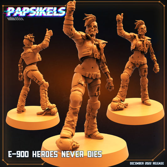 E-900 Heroes -  Resin Miniature - Tabletop  miniature - Fantasy Miniature - 32mm - D&D -  Sci-fi Miniature - Papsikel