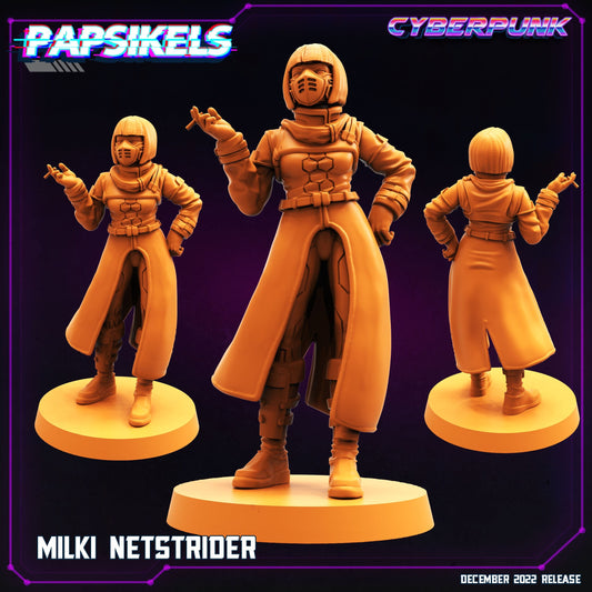 Milki Netstrider - Resin Miniature - Tabletop miniature - Fantasy Miniature - 32mm - D&D - Sci-fi Miniature - Papsikel