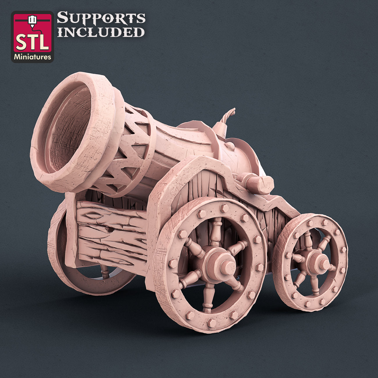 Carnival Cannon - Tabletop  miniature - Fantasy - 32mm - D&D  Resin Miniature