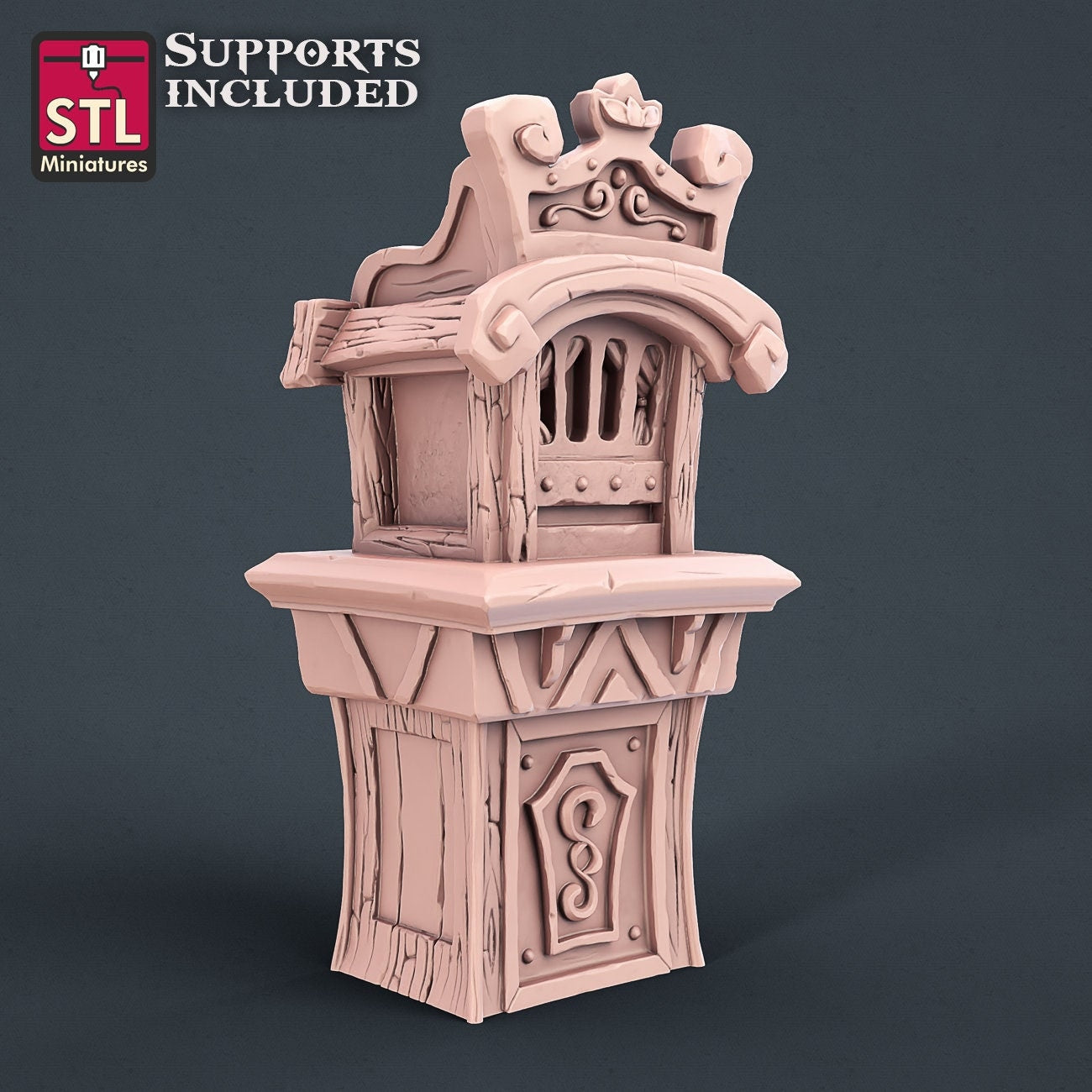 Carnival Ticket Office - Tabletop  miniature - Fantasy - 32mm - D&D  Resin Miniature