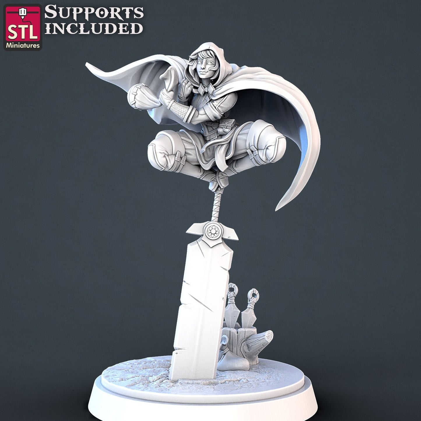 DnD Tribute Thief - Tabletop  miniature - Fantasy - 32mm - D&D  Resin Miniature DnD