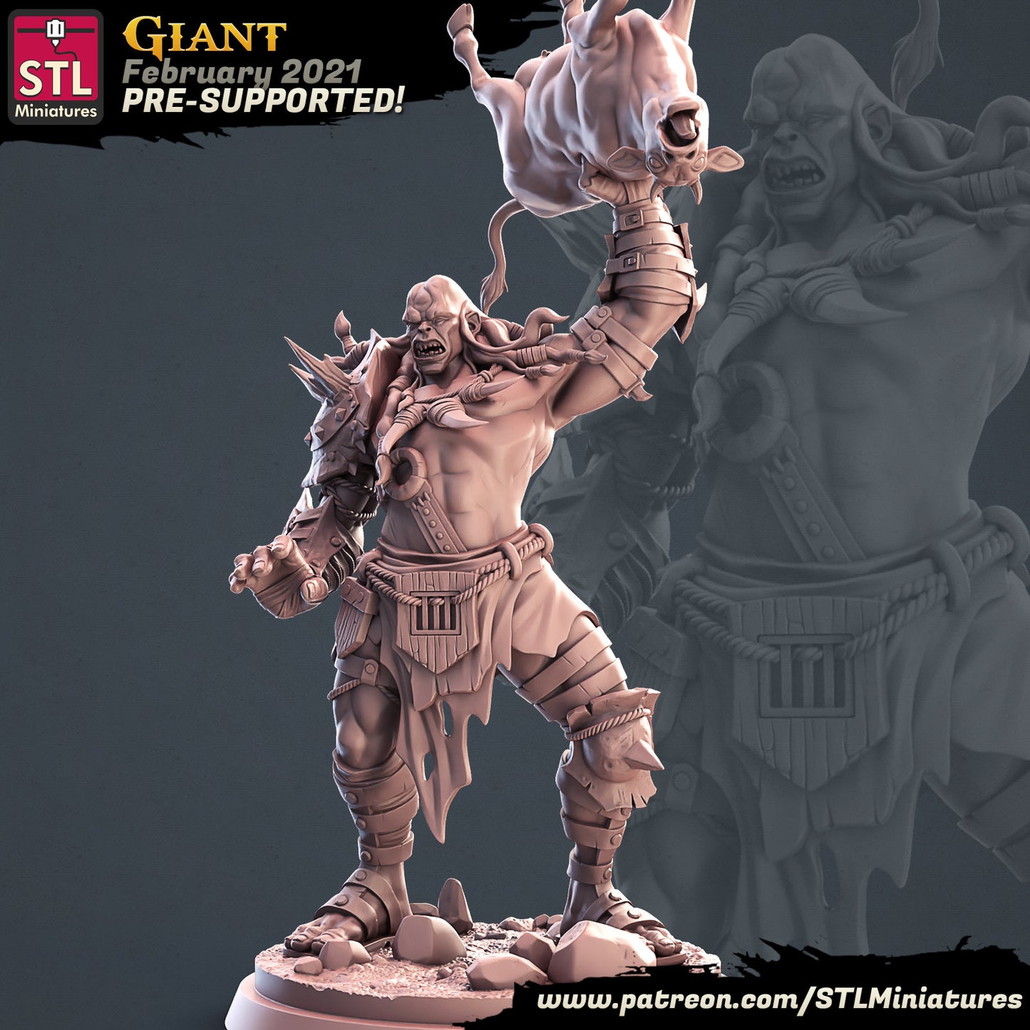 Giant - Tabletop  miniature - Fantasy - 32mm - D&D  Resin Miniature