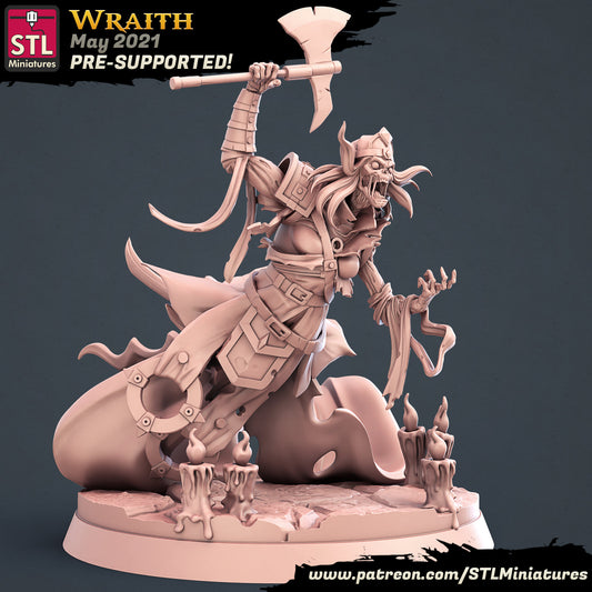 Graveyard Wraith - Tabletop  miniature - Fantasy - 32mm - D&D  Resin Miniature