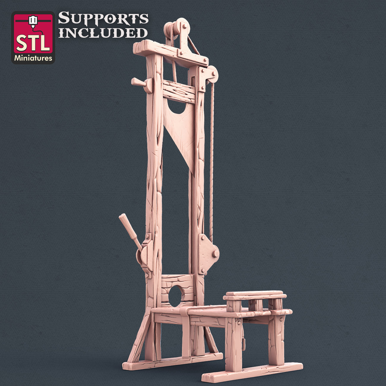 Guillotine - Tabletop  miniature - Fantasy - 32mm - D&D  Resin Miniature