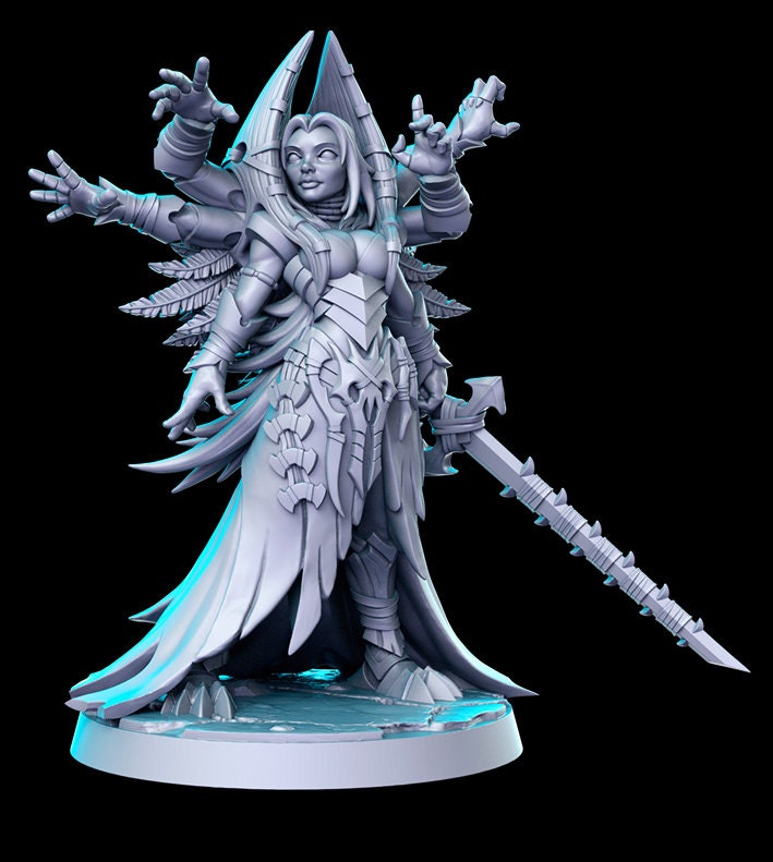 Kujla Priestess - 3D Printed Miniature - Fantasy Miniature -Tabletop  Miniature - resin miniature - D&D - RN Estudio