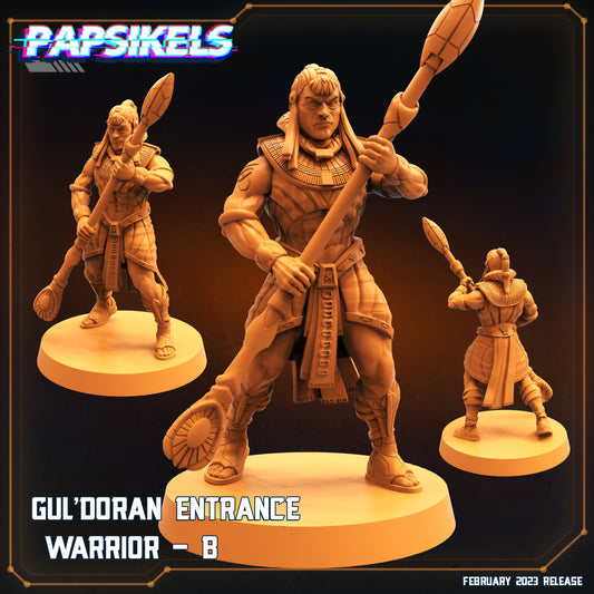 Guldoran Warrior B -  Resin Miniature - Tabletop  miniature - Fantasy Miniature - 32mm - D&D -  Sci-fi Miniature- Papsikel