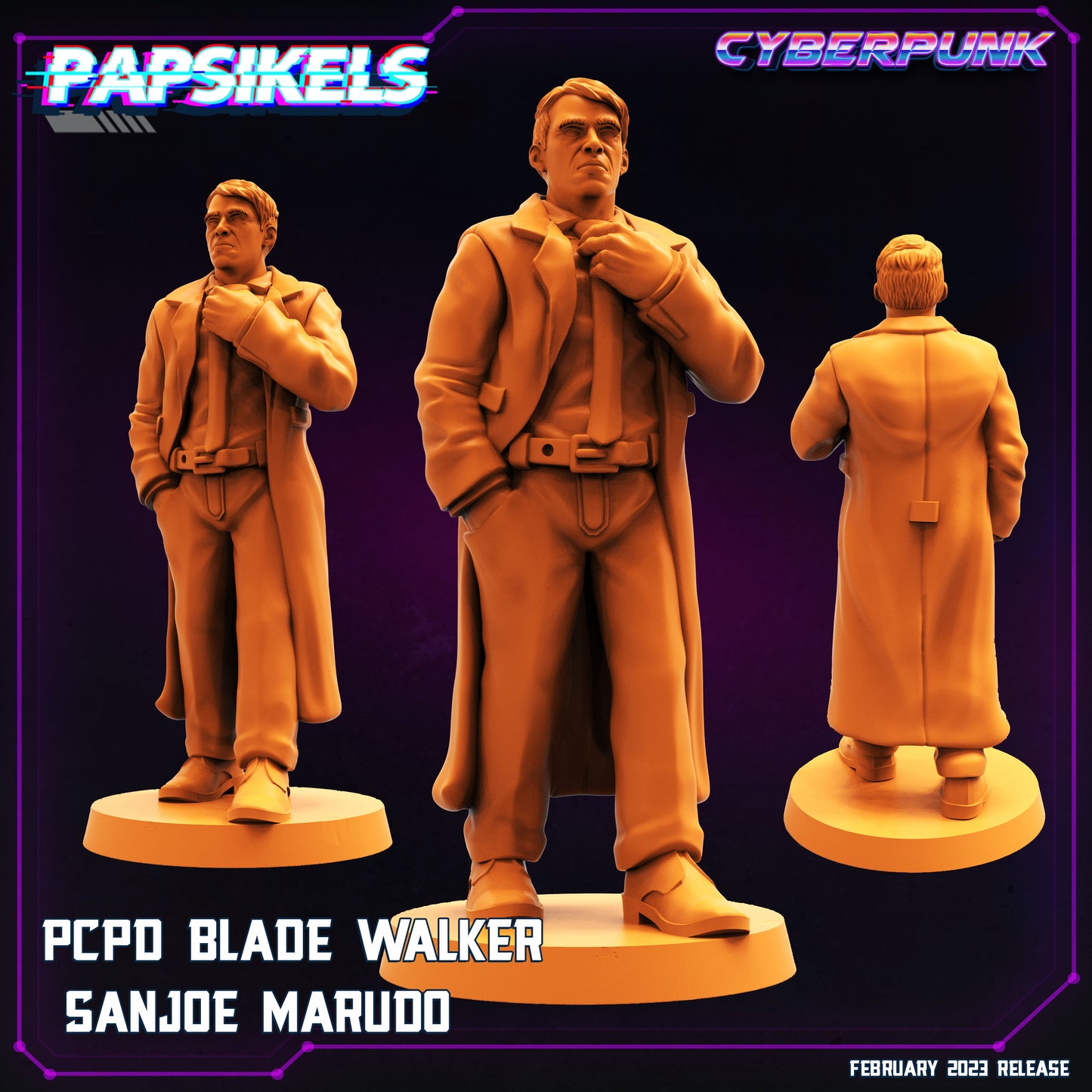 Sanjoe Marudo -  Resin Miniature - Tabletop  miniature - Fantasy Miniature - 32mm - D&D -  Sci-fi Miniature - Papsikel