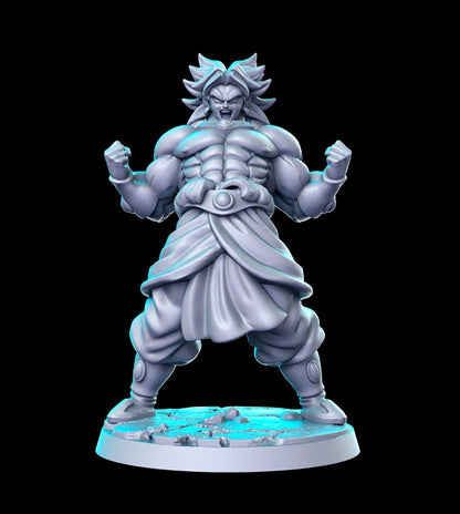 Broly - 3D Printed Miniature - Fantasy Miniature - Tabletop Miniature - D&D - RN Estudio  DnD