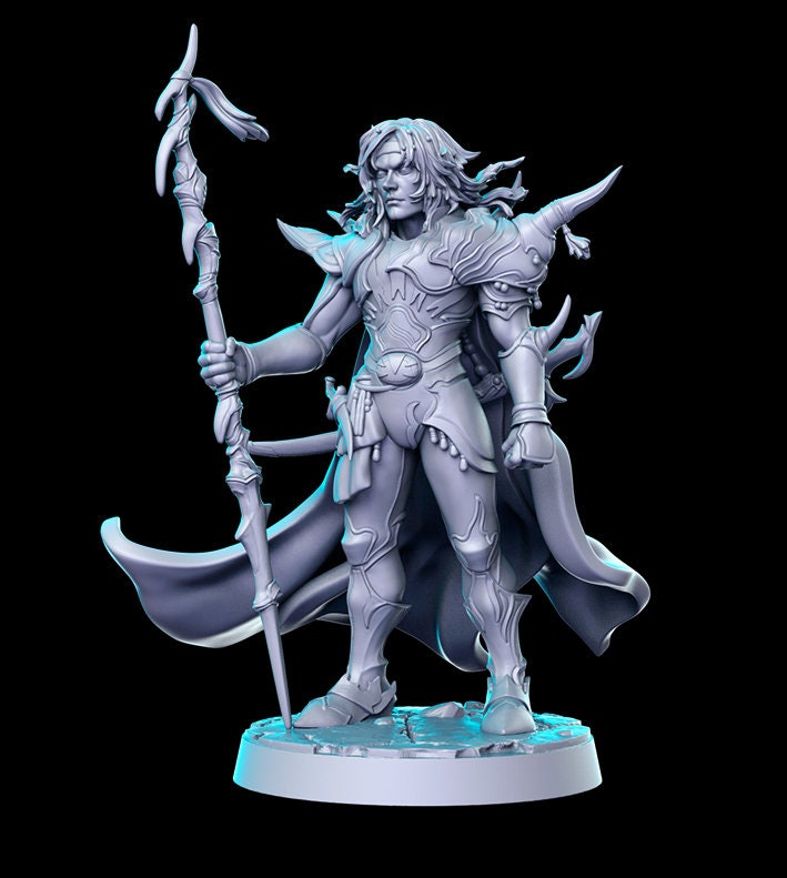 Cecil - 3D Printed Miniature - Fantasy Miniature - Tabletop Miniature - D&D - RN Estudio