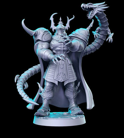 Golbez - 3D Printed Miniature - Fantasy Miniature - Tabletop Miniature - D&D - RN Estudio