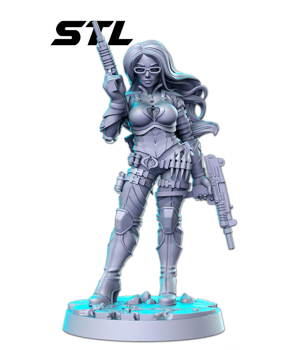 Gijoe - 3D Printed Miniature - Fantasy Miniature - Tabletop Miniature - D&D - RN Estudio