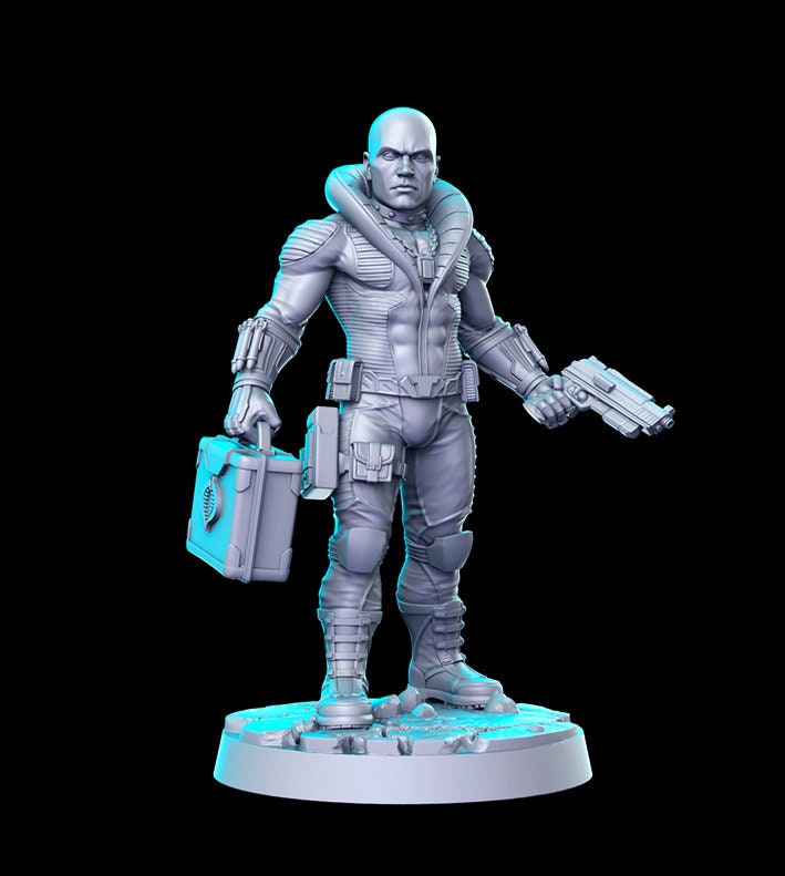 Gijoe Destro - 3D Printed Miniature - Fantasy Miniature - Tabletop Miniature - D&D - RN Estudio