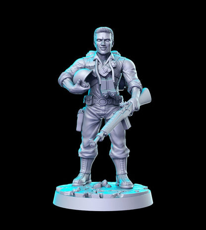 Gijoe Duke - 3D Printed Miniature - Fantasy Miniature - Tabletop Miniature - D&D - RN Estudio