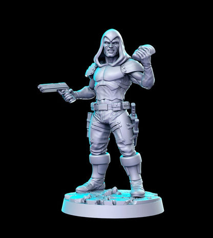 Gijoe Zartan - 3D Printed Miniature - Fantasy Miniature - Tabletop Miniature - D&D - RN Estudio